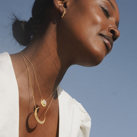 Satya Awaken Intuition Moonstone Necklace