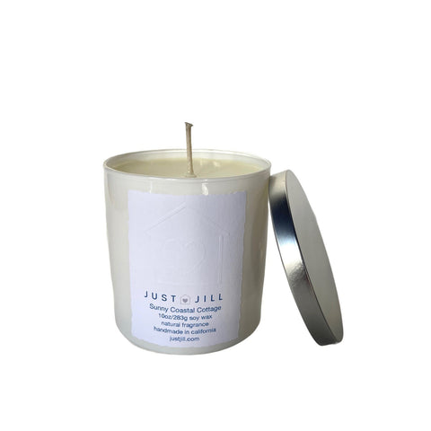 Just Jill Scented Candles-Sunny Coastal Cottage and Gardenia Tuberose (2 pack)