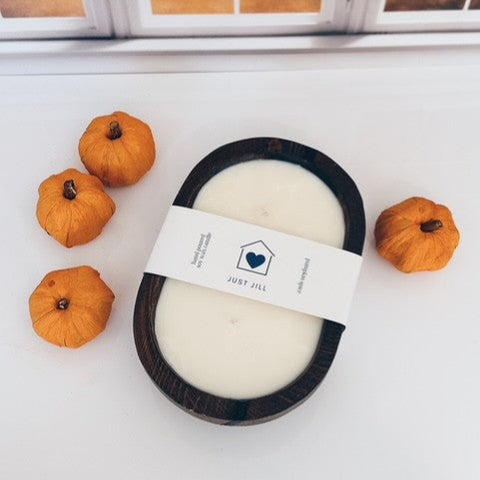 Just Jill Pumpkin Spice Dough Bowl Candle