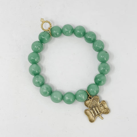 PowerBeads by jen Petite Lady of Knock Gemstone Bracelet