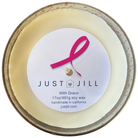 Just Jill Limited-Edition Breast Cancer Awareness Mercury Glass Candle