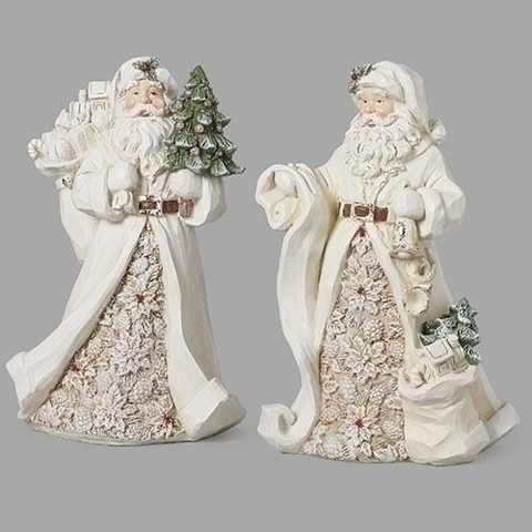 Set of 2 Winter Wonderland Santas for Just Jill