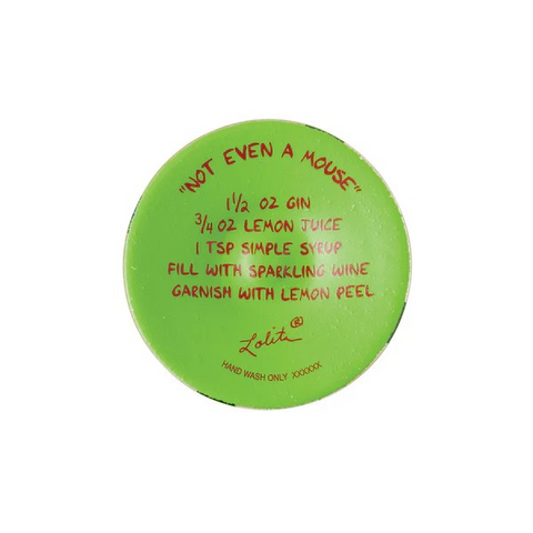 Lolita Not Even a Mouse Hand Painted Wine Glass