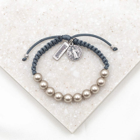 My Saint My Hero "She is Radiant" Pearl Crystal Bracelet