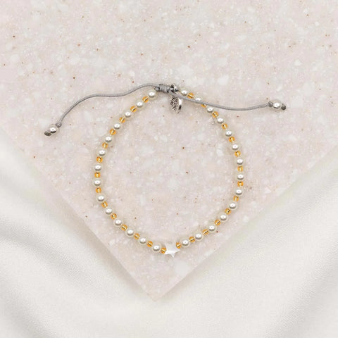 My Saint My Hero Made for the Moment 1 Mother of Pearl Star Bracelet