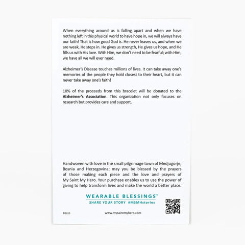 My Saint My Hero Faith Over Everything Beaded Bracelet