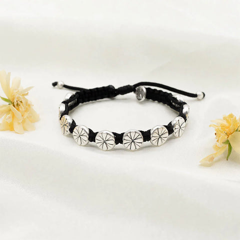 My Saint My Hero Be Kind Human Bloom Bracelet-Silvertone