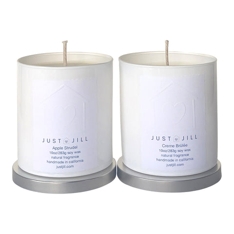 Just Jill Scented Set of Apple Strudel and Creme Brulee (2-pack)