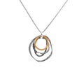 Danny Newfeld Sterling Rose Gold Silver Organic Dangle Pendant