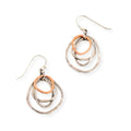 Danny Newfeld Rose Gold Sterling Organic Dangle Earrings