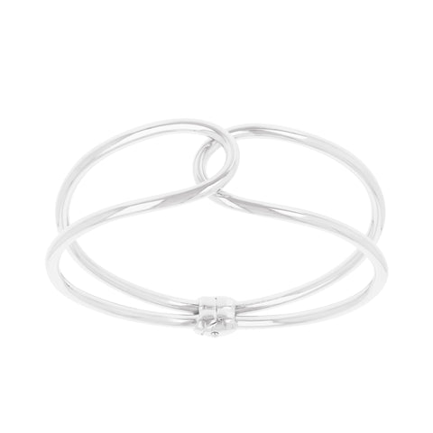 Louis Dell'Olio "Moderna" Bronze Hinged Bangle