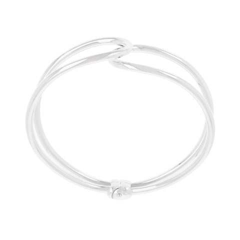 Louis Dell'Olio "Moderna" Bronze Hinged Bangle