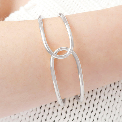 Louis Dell'Olio "Moderna" Bronze Hinged Bangle