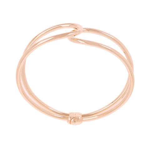 Louis Dell'Olio "Moderna" Bronze Hinged Bangle