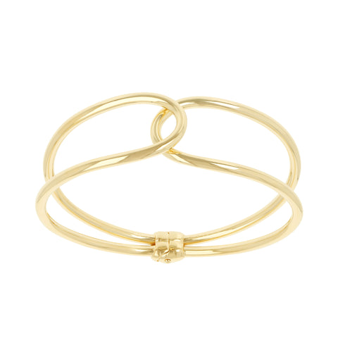 Louis Dell'Olio "Moderna" Bronze Hinged Bangle