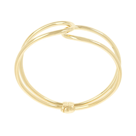 Louis Dell'Olio "Moderna" Bronze Hinged Bangle