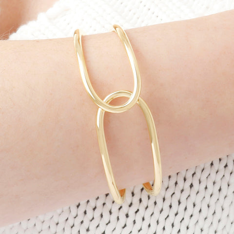 Louis Dell'Olio "Moderna" Bronze Hinged Bangle