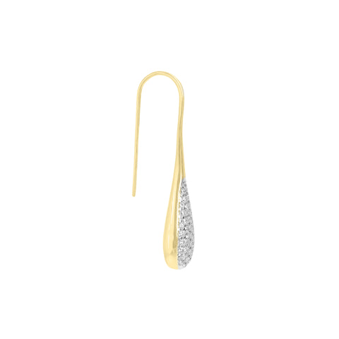 Louis Dell'Olio Sterling Silver "Lacrime di Gioia" Pave Drop Earrings