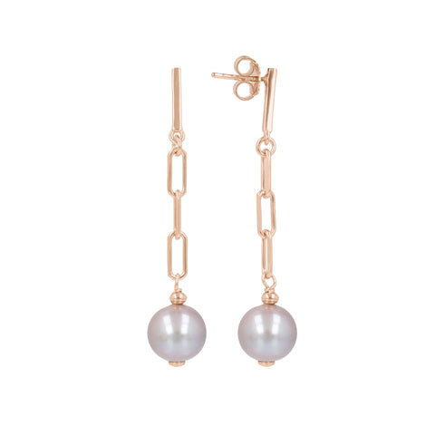 Louis Dell'Olio "Perla Moderna" Ming Cultured Pearl Dangle Earrings