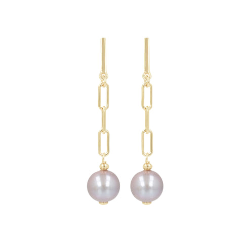 Louis Dell'Olio "Perla Moderna" Ming Cultured Pearl Dangle Earrings