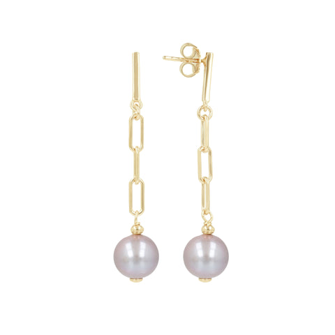 Louis Dell'Olio "Perla Moderna" Ming Cultured Pearl Dangle Earrings