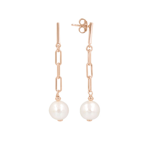Louis Dell'Olio "Perla Moderna" Ming Cultured Pearl Dangle Earrings