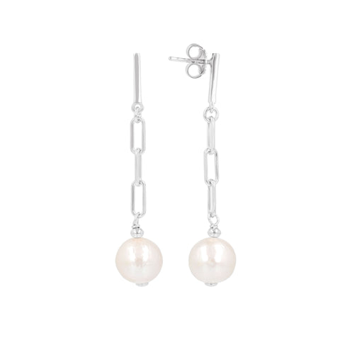 Louis Dell'Olio "Perla Moderna" Ming Cultured Pearl Dangle Earrings