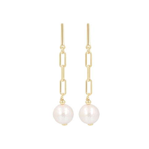 Louis Dell'Olio "Perla Moderna" Ming Cultured Pearl Dangle Earrings