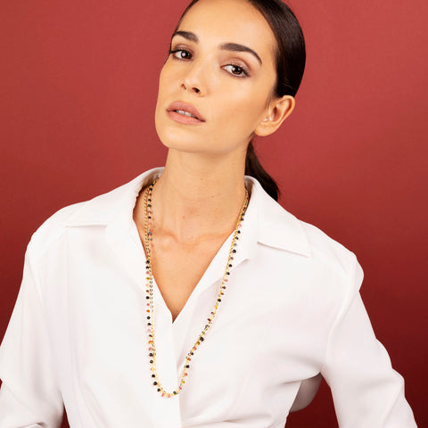 Bellissimo Bronzo Tourmaline 2-Strand 30" Necklace