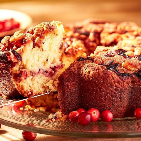 My Grandma's Large Cape Cod Cranberry Walnut Coffee Cake
