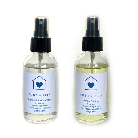 Just Jill Set of 2 Room Sprays Mango Coconut & Grapefruit Mangosteen