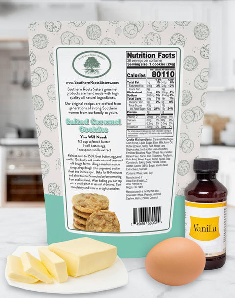 Southern Roots Sisters Apple and Maple Butters with Cookie Mix Nutrition Fact