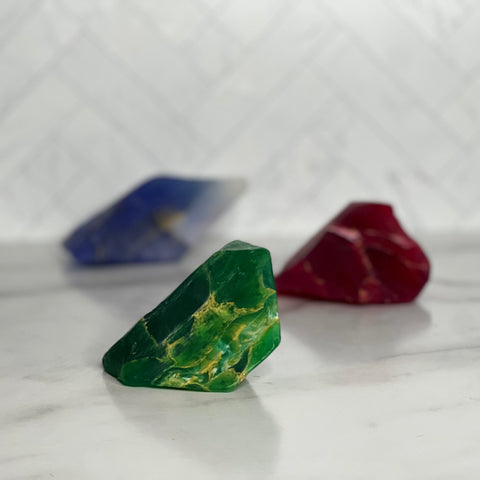 Soap Rocks Holiday Emerald