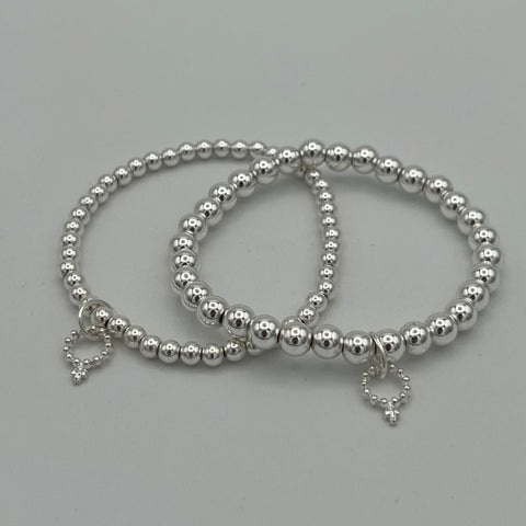 Powerbeads by jen Stackable Silvertone Hematite Bracelets