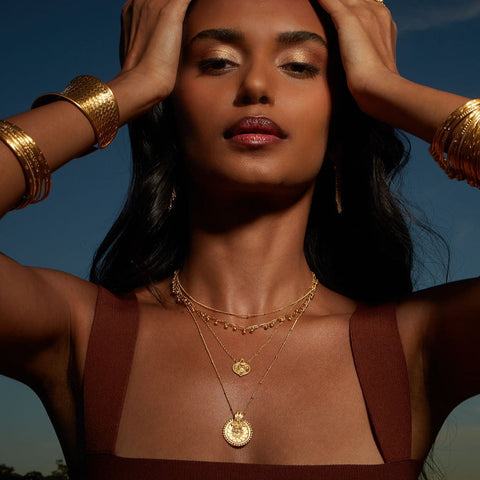 Satya Gold Mandala Necklace