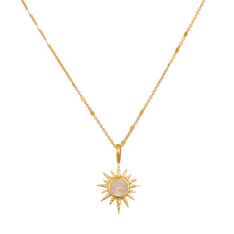 Satya North Star Moonstone Starburst Necklace