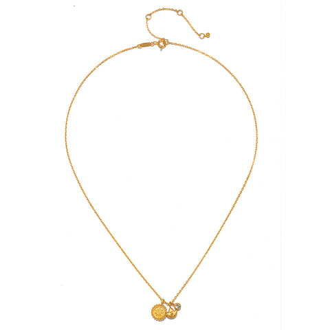 Satya Enlightened Journey Mandala Lotus Charm Necklace