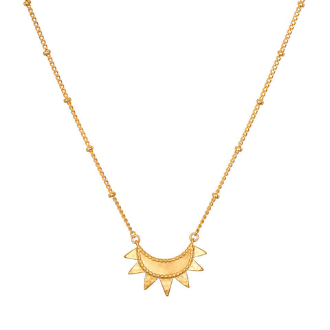 Satya Emergence Gold Sunburst Necklace