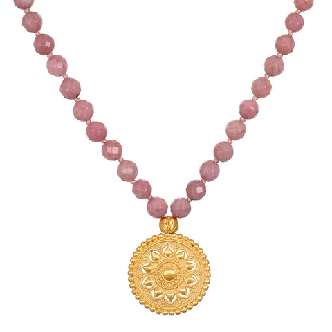 Satya Spiritual Evolution Rhodonite Mala