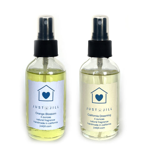 Just Jill Set of 2 Room Sprays California Dreaming and Orange Blossom