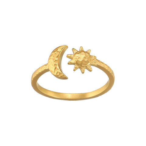 Satya Illuminated Spirit Moon Sun Adjustable Ring