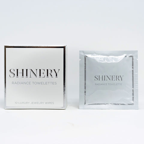 Shinery Set of 2 Radiance Towelettes-Luxury Jewelry Wipes