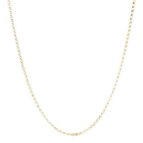 Italian Sterling Silver 18" Petite Rolo Chain Necklace