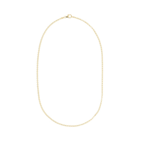 Italian Sterling Silver 18" Petite Rolo Chain Necklace