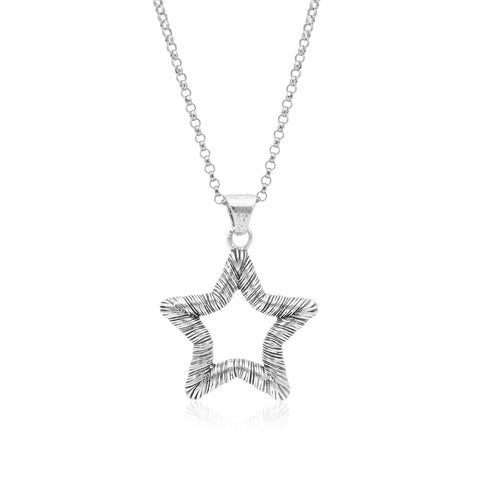 Danny Newfeld Sterling Silver Star Pendant