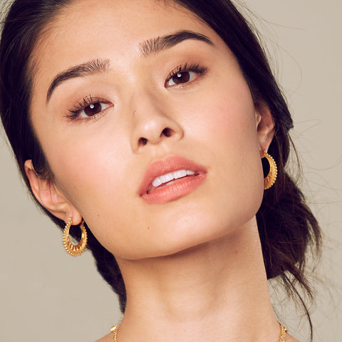 Satya Interwoven Gold Hoop Earrings