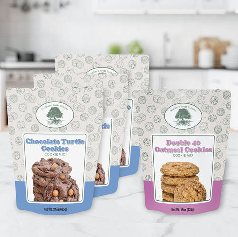 Southern Roots Sisters Gourmet Chocolate Turtle Cookies (3 pack) w/ Bonus Pack