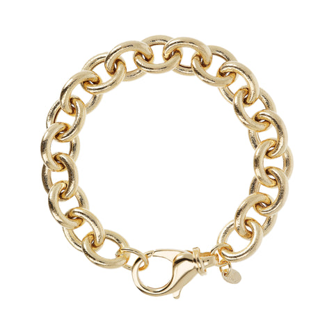 Bellissimo Bronzo Italian Satin Oval Rolo Bracelet