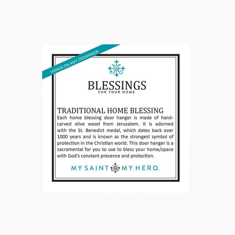 My Saint My Hero "Blessings for your Home"  Door Hanger