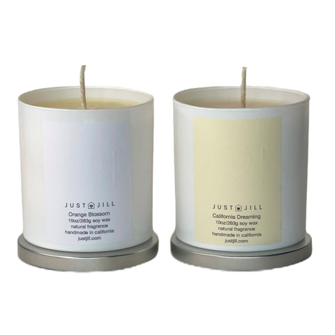 Just Jill Scented Candles (2-pack) California Dreaming/Orange Blossom